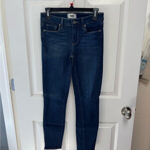 PAIGE Women's Dark Blue Skinny Jeans